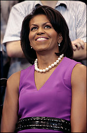 Michelle Obama setzt neuen Trend: der Oberarm.