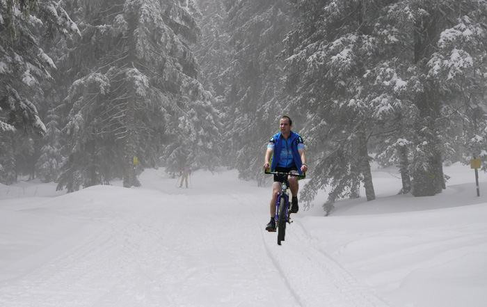 Mountainbiken im Winter