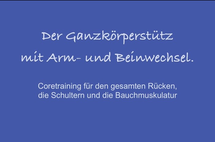 Ganzkörperstütz mit Arm- und Beinwechsel