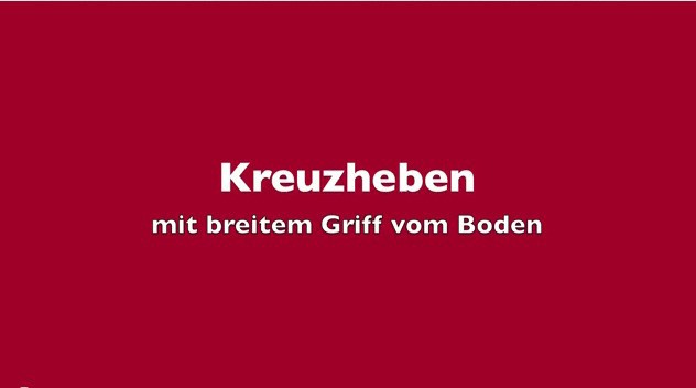 KD - Kreuzheben mit breitem Griff