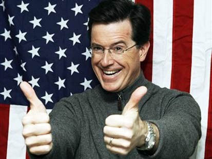 Stephen Colbert:  US Speed Skater Supporter Enthusiast