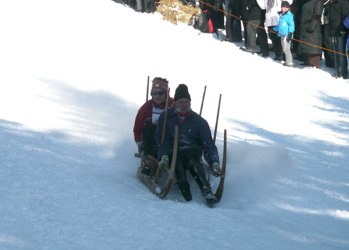 Hornschlittenrennen im Schwarzwald