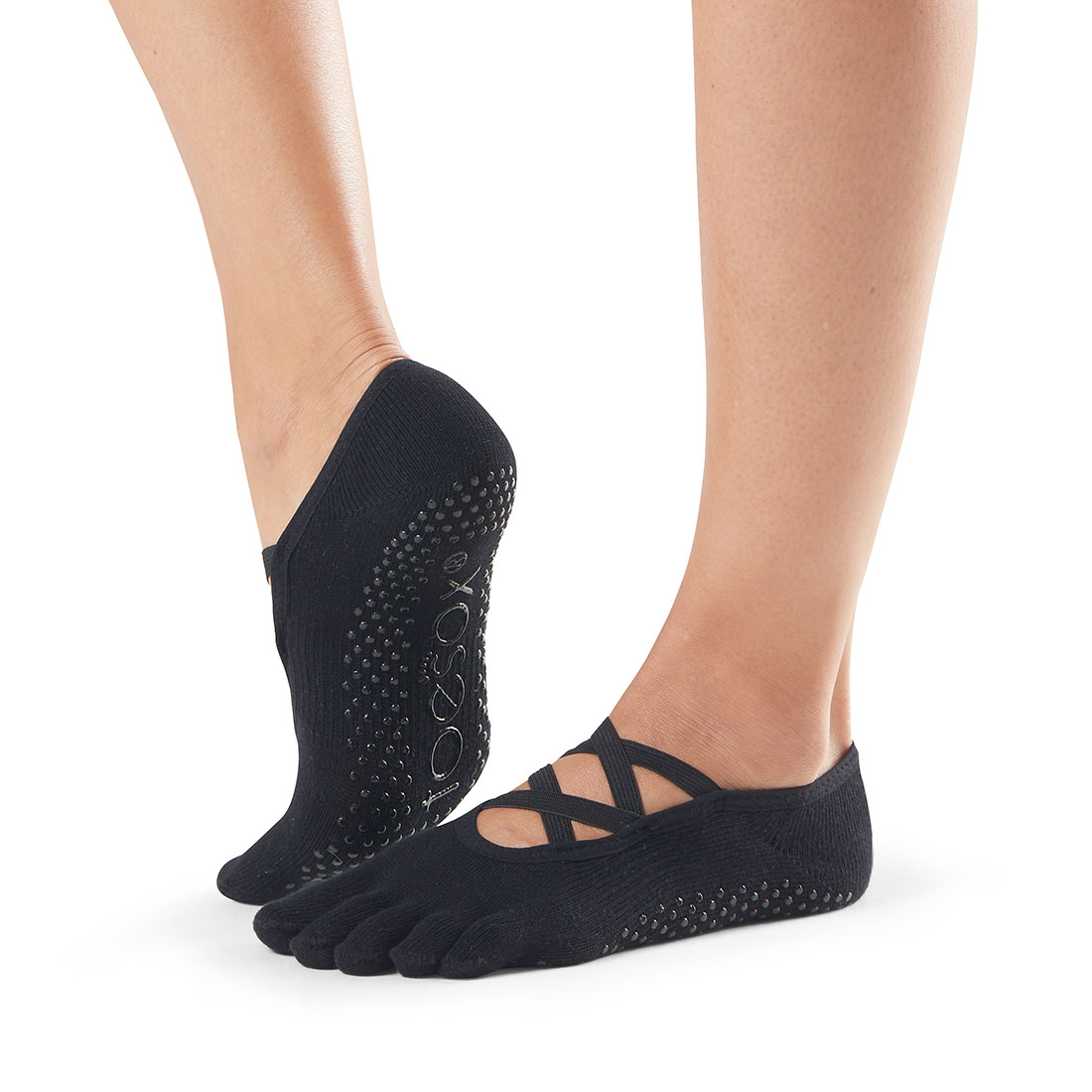 Yogasocken ToeSox Elle Full Toe Black