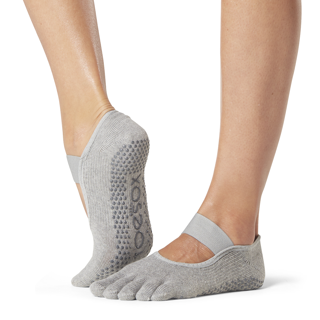 ToeSox Mia Full Toe Heather Grey