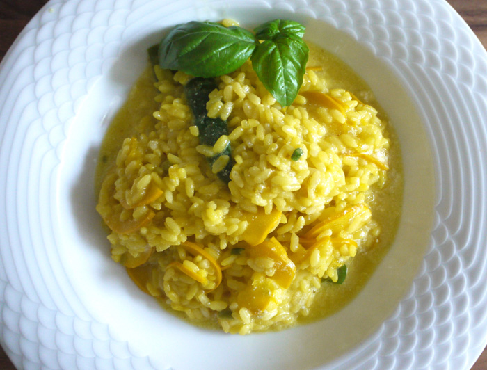 Spargel oder Zucchini Risotto