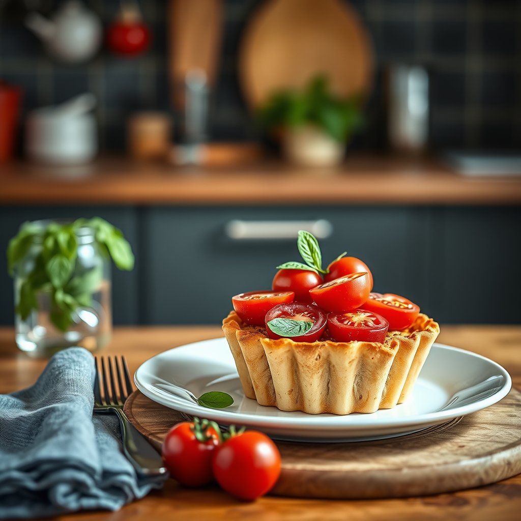 Tarte aux tomates cerises