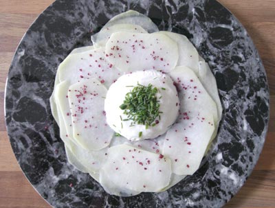 Kohlrabi-Carpaccio für Fitness Fans