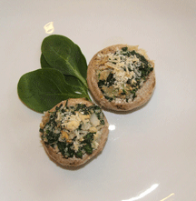 Spinach and Crab Stuffed Mushrooms