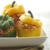 Stuffed Peppers with Spanish Rice