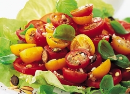 Tomato Salad with Garlic Vinaigrette