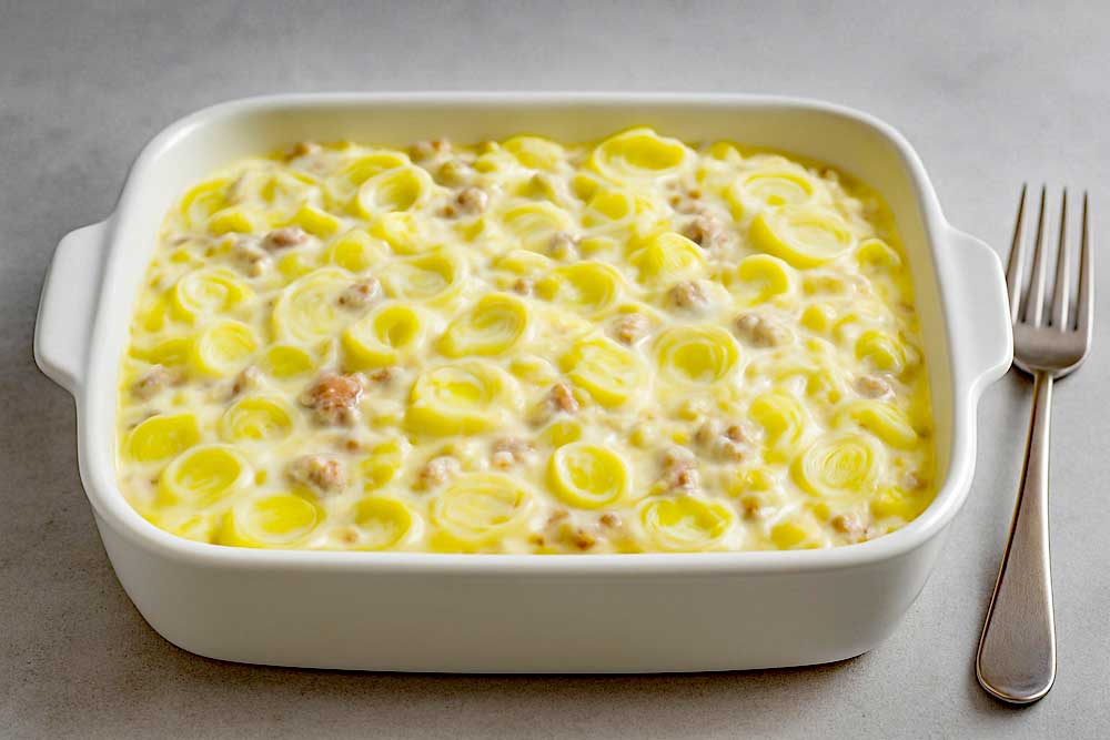 Poêlée de poireaux au fromage