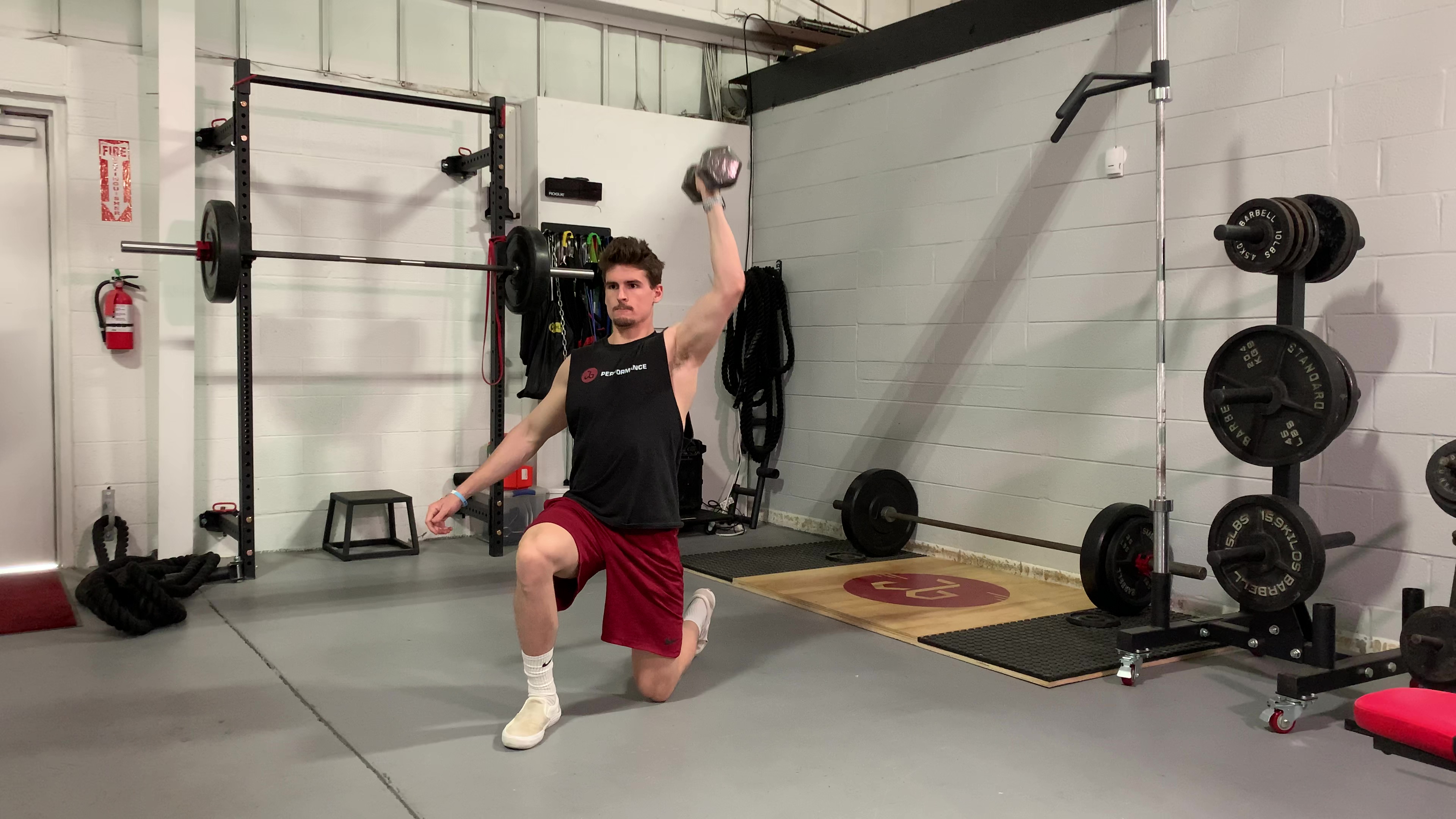 DB Half Kneeling SA Overhead Press