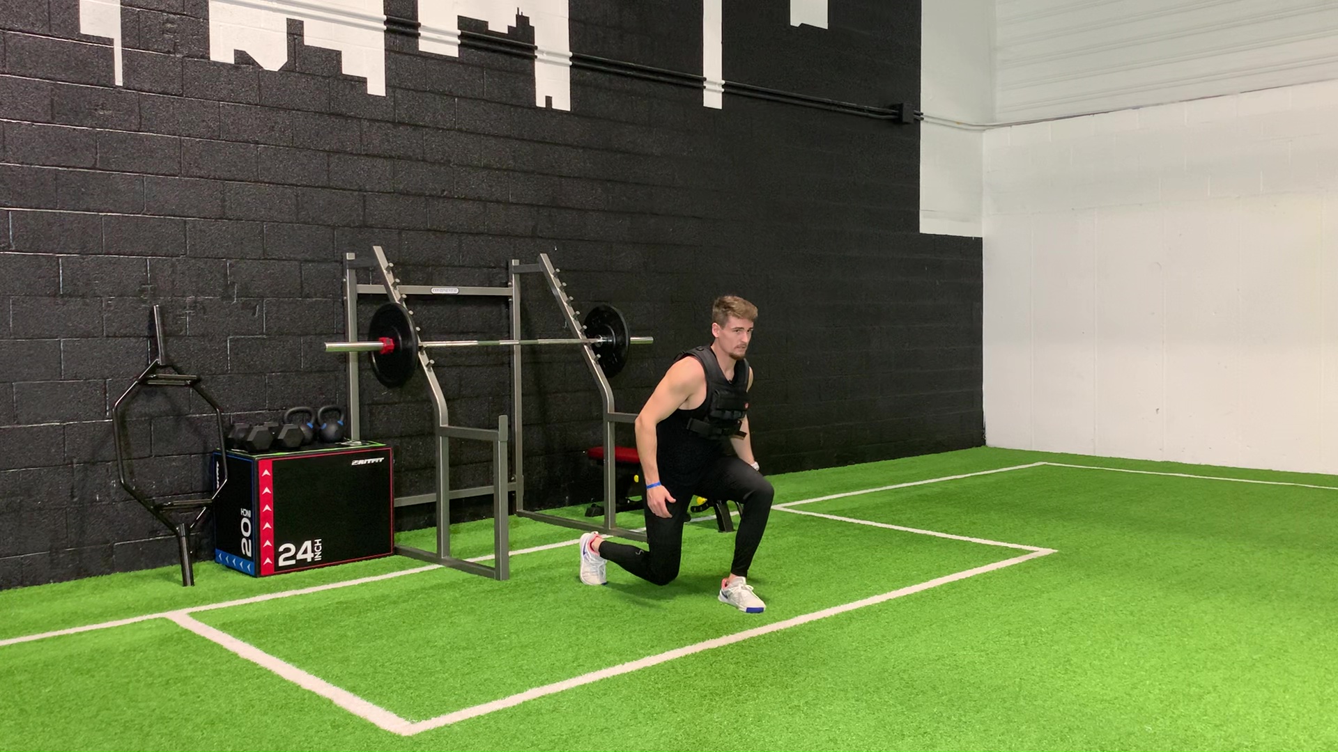 Split Squat Jump with Decel Hold