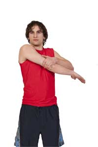 Stretching der hinteren Schultermuskulatur