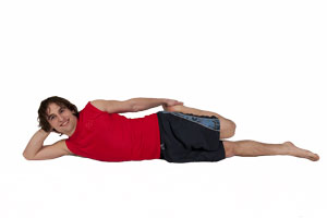 Lying Quad Stretch