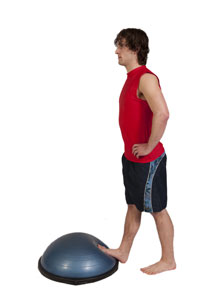 BOSU Calf Stretch