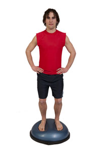 Balance on BOSU (both feet)