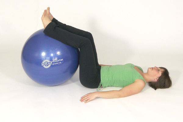 Lying Torso Twists with Exercise Ball