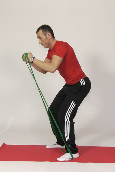 Shoulder Raises with the Exercise Band
