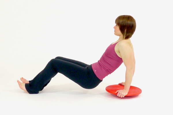 Triceps Dips with the Balance Board