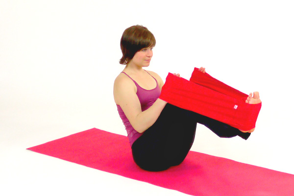 Open-leg Rocker With the Pilates Band