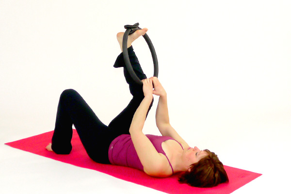 Hamstring Stretch with the Pilates Circle