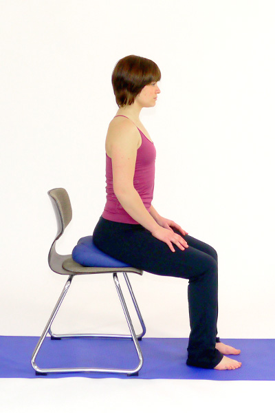 Übung mit dem Sitfit /Ballkissen für  Bauch und Rücken - sit